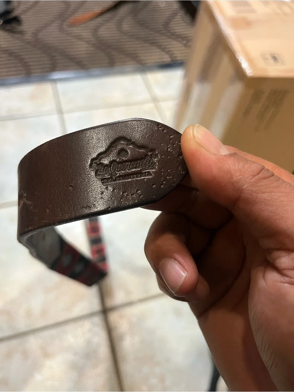 Luppi leather belt